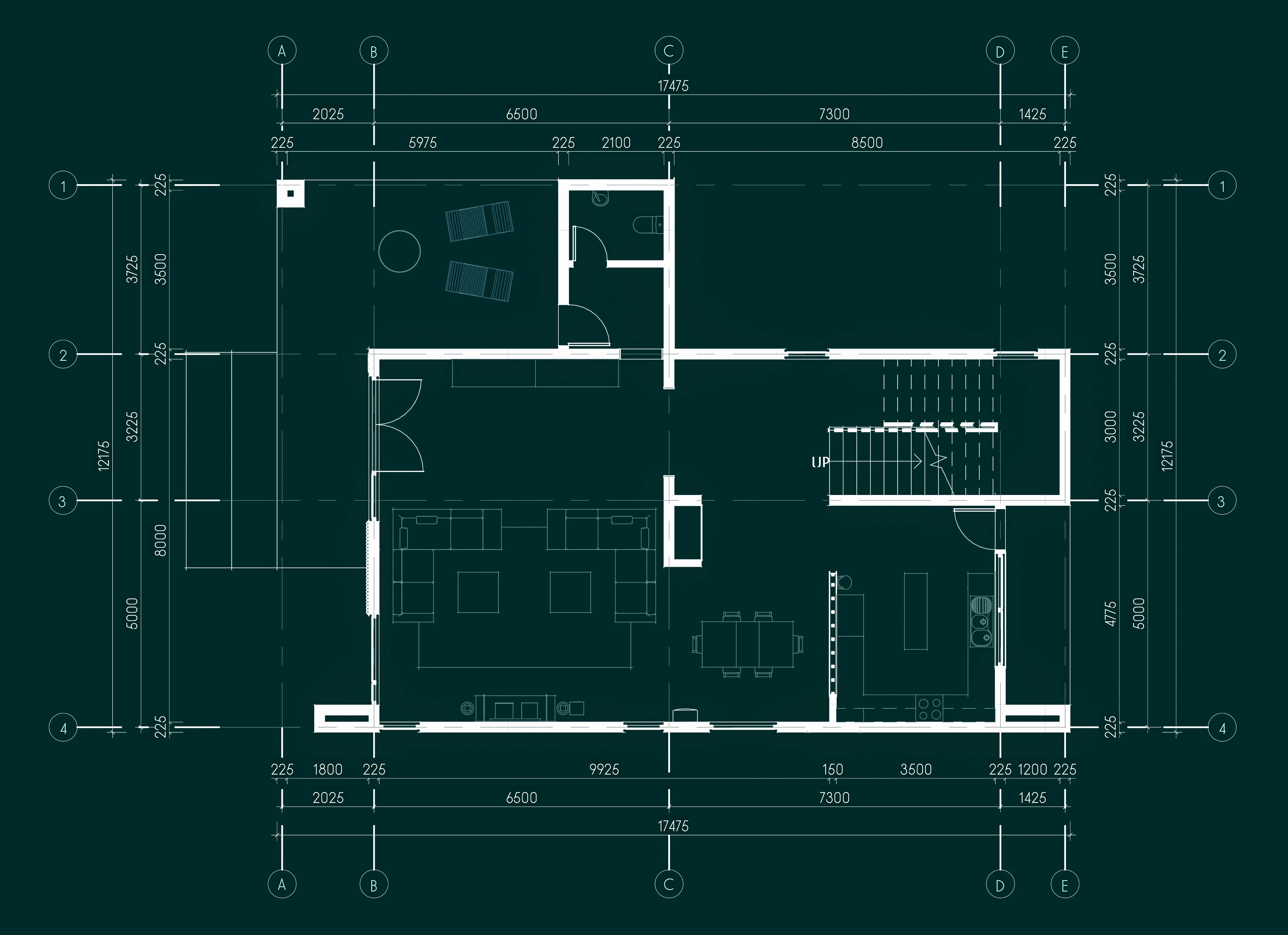 Production CAD Floor Plan Blueprint