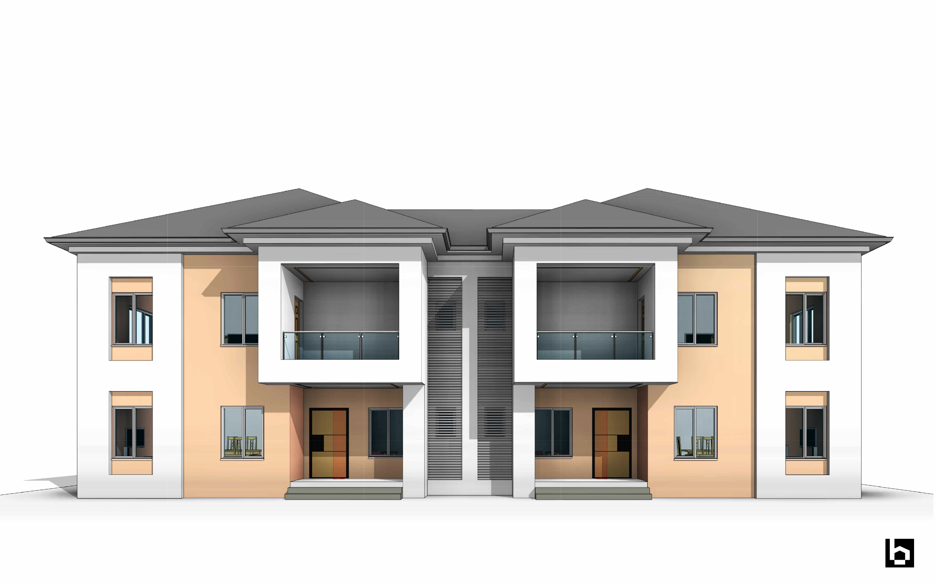 4 Bedroom Semi-Detached  Duplex